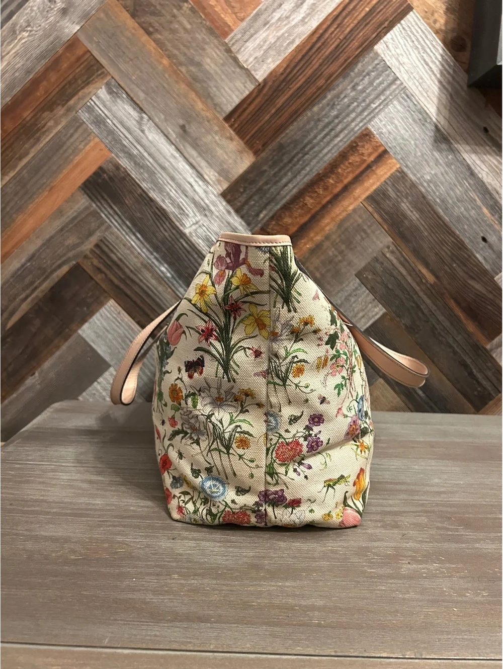 Gucci Flora Botanical Canvas Tote Bag